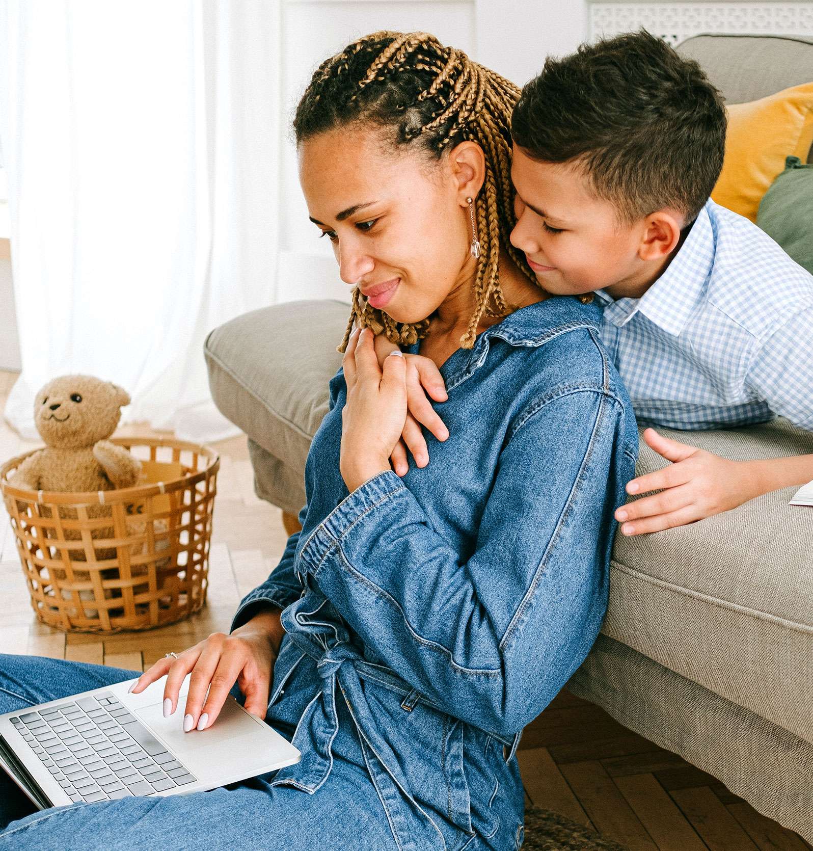 Mother with her kid Pillars for Living